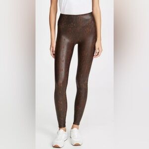 SPANX Faux Leather Snakeskin Leggings